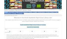 
							         Home - North Smithfield High School Library - RILINK Schools at ...								  
							    