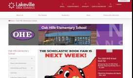
							         Home - Oak Hills Elementary School - Lakeville Area Public Schools								  
							    