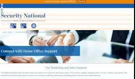 
							         Home Office Support - Security National Life								  
							    