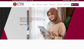 
							         Home | Official Web Portal of Universiti Teknologi Malaysia								  
							    