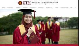 
							         Home | Official Web Portal of Universiti Teknologi Malaysia - UTM								  
							    