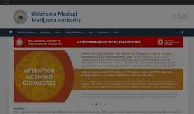 
							         Home | Oklahoma Medical Marijuana Authority | State of Oklahoma								  
							    