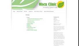 
							         Home - Olsen Clinic								  
							    