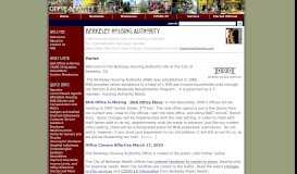 
							         Home Page: Berkeley Housing Authority - City of Berkeley, CA								  
							    