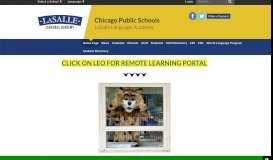 
							         Home Page - Chicago Public Schools/LaSalle Language Academy								  
							    