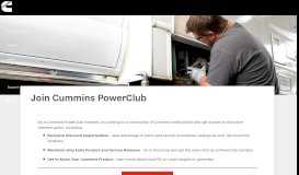 
							         Home Page || Cummins Power Club - The Power To Keep You Moving								  
							    