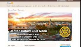 
							         Home Page | Denton Rotary Club - ClubRunner								  
							    