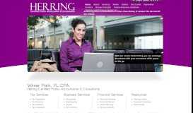 
							         Home Page | Herring Certified ... - Winter Park, FL CPA/Accounting Firm								  
							    