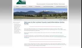 
							         Home Page - Larimer County Land Information Online Portal								  
							    