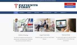 
							         Home Page • Patients First								  
							    