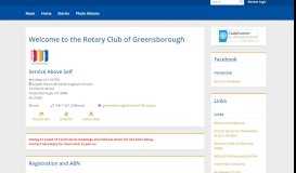 
							         Home Page | Rotary Club of Greensborough - ClubRunner								  
							    
