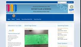 
							         Home Page | Rotary Club of Kenora - ClubRunner								  
							    