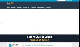 
							         Home Page | Rotary Club of Logan - ClubRunner								  
							    