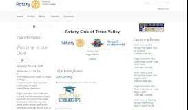 
							         Home Page | Rotary Club of Teton Valley - ClubRunner								  
							    