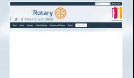 
							         Home Page | Rotary Club of West Bloomfield - ClubRunner								  
							    
