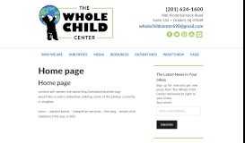 
							         Home page - The Whole Child Center								  
							    
