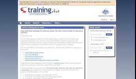 
							         Home page - training.gov.au								  
							    
