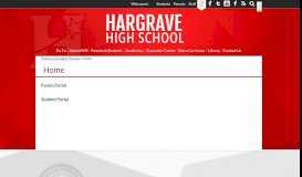 
							         Home – Parent & Student Portals – Hargrave High School								  
							    