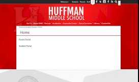 
							         Home – Parent & Student Portals – Huffman Middle School								  
							    
