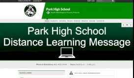 
							         Home - Park High - South Washington County Schools								  
							    