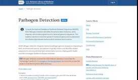 
							         Home - Pathogen Detection - NCBI								  
							    