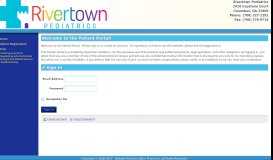 
							         Home - Patient Portal - Rivertown Pediatrics								  
							    