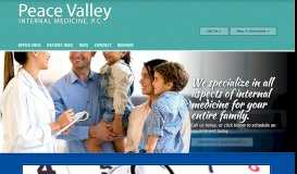 
							         Home | Peace Valley Internal Medicine, P.C. | Fountainville ...								  
							    