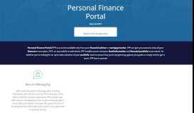 
							         Home - Personal Finance Portal (PFP)								  
							    