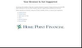 
							         Home Point Financial Corporation - Client logon								  
							    