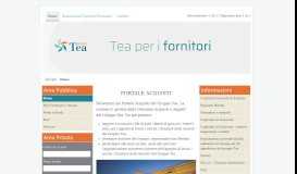 
							         Home Portale Acquisti - Tea SpA								  
							    