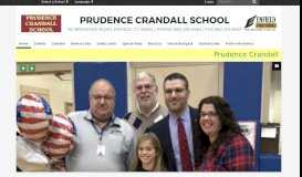 
							         Home - Prudence Crandall Elementary School								  
							    