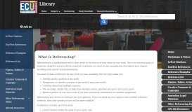 
							         Home - Referencing - LibGuides at Edith Cowan ... - ECU Library Guides								  
							    