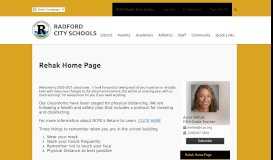 
							         Home – Rehak, Anne – Radford City Schools								  
							    