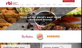 
							         Home | Restaurant Brands International ™								  
							    