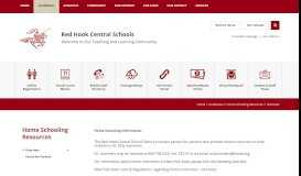 
							         Home Schooling Resources / Overview - Red Hook Central Schools								  
							    