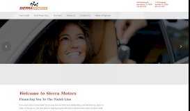 
							         Home - Sierra MotorsSierra Motors								  
							    