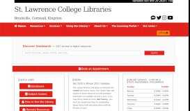 
							         Home - SLCLibraries - LibGuides at St. Lawrence College								  
							    