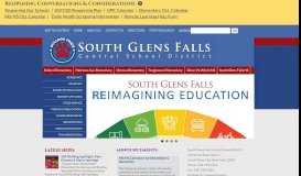 
							         Home | South Glens Falls Central Schools								  
							    