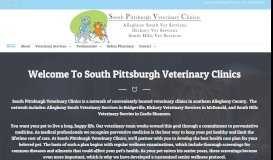 
							         Home - South Pittsburgh Veterinary Clinics Official Website								  
							    