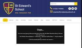 
							         Home - St Edward's RC/CE VA School								  
							    
