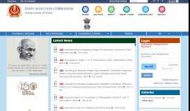 
							         Home | Staff Selection Commission | GoI								  
							    