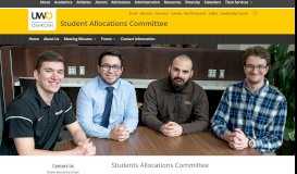 
							         Home - Student Allocations Committee University of Wisconsin Oshkosh								  
							    