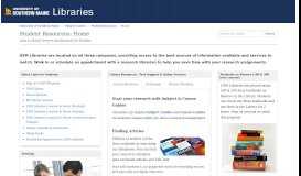 
							         Home - Student Resources - Subject Guides at University of Southern ...								  
							    