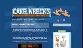 
							         Home - Sunday Sweets: Game On! - Cake Wrecks								  
							    