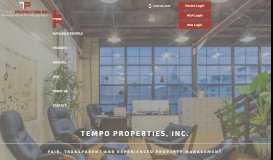 
							         Home | TEMPO Properties INC Bloomington, Indianac								  
							    