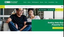 
							         Home › The Commercial & Savings Bank								  
							    