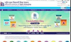 
							         Home: The National Institute of Open Schooling (NIOS)								  
							    