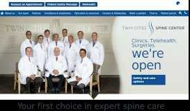 
							         Home | Twin Cities Spine Center | Minneapolis, MN								  
							    