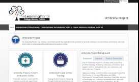 
							         Home - Umbrella Project - The Learning Portal at Ontario Colleges ...								  
							    