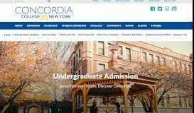 
							         Home | Undergraduate Admission - Concordia College								  
							    